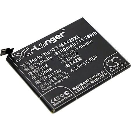 Bsc Preferred Meizu Blue Charm Metal M1 Metal Mobile Phone Replacement Battery CS-MX420XL